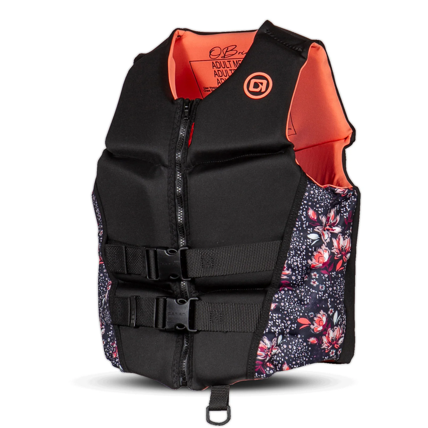 O'Brien Women's V-Back Life Jacket - Coral Floral - Image 3